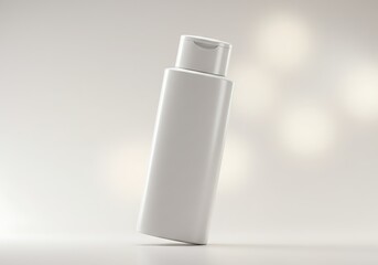 Men's facial soap plastic bottle mockup. Blank cosmetic packaging template. Industrial goods, skin care, facial cleanser advertising.