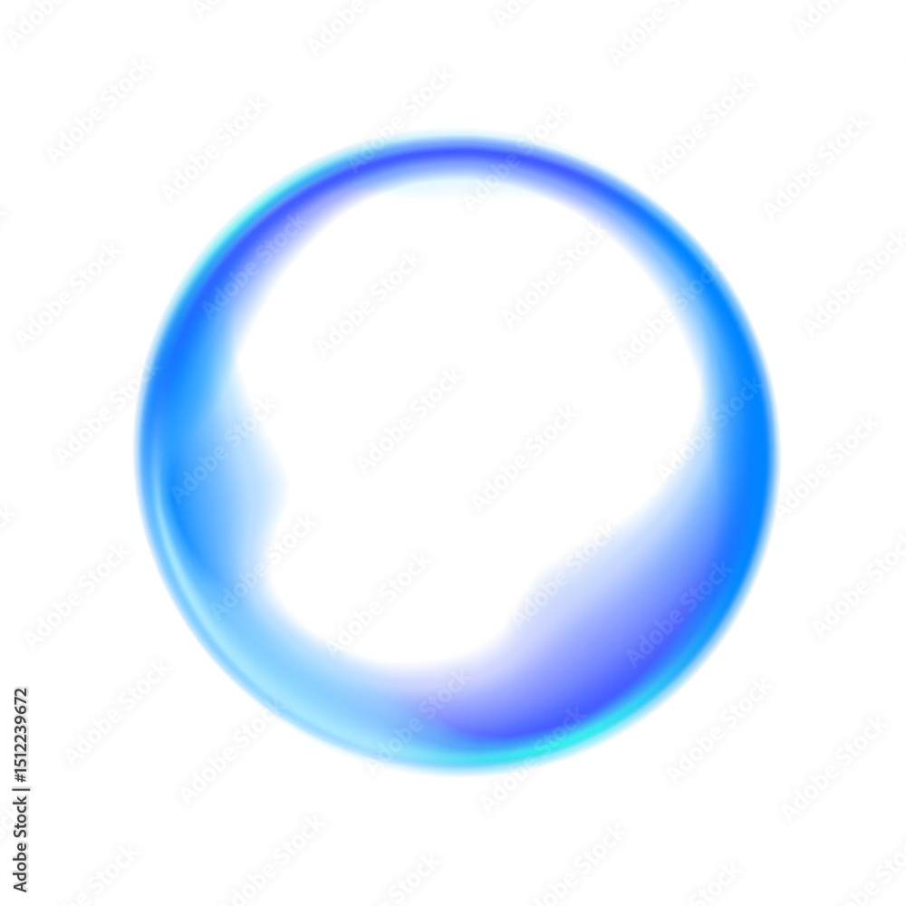 Poster iridescent chrome drops or hologram irregular freeform organic shapes. wavy transparent curved lines