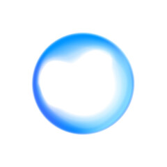 PNG Rainbow blue drops of water, liquid or holograms of irregular free organic shapes. Transparent blue sparkling water splash element with blue gradient.	