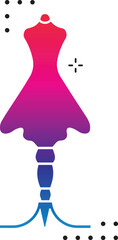 Clothing Mannequin Icon Vector Design on White Background.