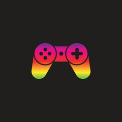 Fototapeta premium Gamepad icon. Game controller silhouette vector, Video game controller, joystick