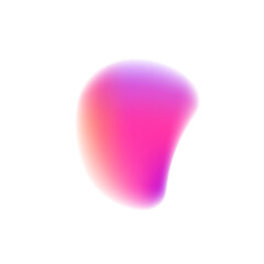 Gradient aura, grain neon blob with noise effect png illustration. Abstract color watercolor blur mesh shape on white background. Can be used for badges, price tags, labels.	