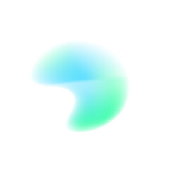 Blur Gradient Circle transparent PNG ball gradient Shining circle holographic blurred circles rainbow color dots. 