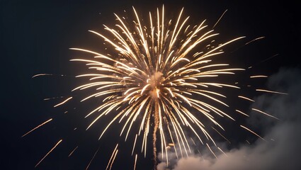 Obraz premium Abstract colored firework background,Fireworks light up the sky