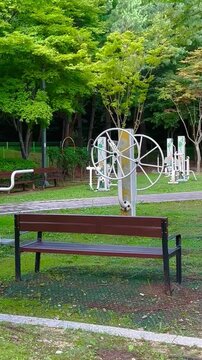 bench in the park(Vertical video)