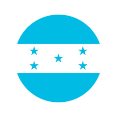 Round Honduras flag icon