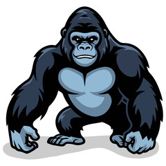 Gorilla Vector Cartoon illustration