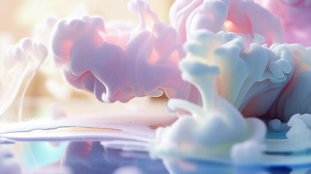 Futuristic Blue Neon Wave Loop Motion Background