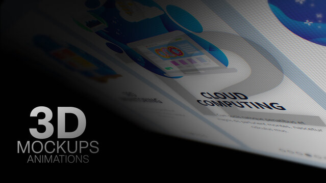 3D Mockup Camera Angle Animations (12) | Animated Screen Camera Close-Ups With Realistic Light and Depth (Drag & Drop)