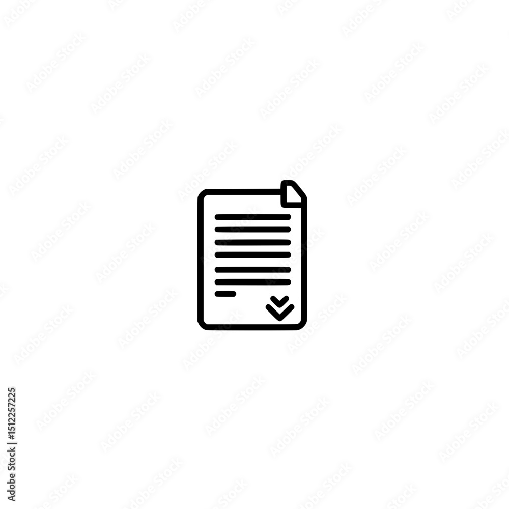 Poster text file word document icon