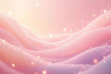 A pink and white background with a wave of pink and white