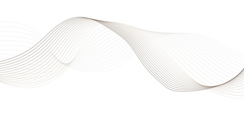 Fototapeta premium digital brown soft line white gray wavey curve line minimal concept creativity elegant graphic design use for banner, wallpaper, poster, web vector illustration.