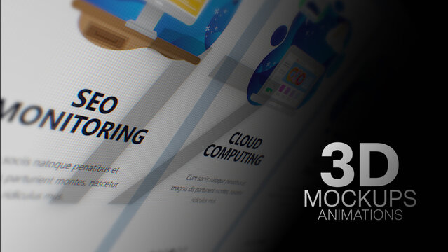 3D Mockup Camera Angle Animations (17) | Animated Screen Camera Close-Ups With Realistic Light and Depth (Drag & Drop)