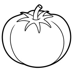 vector illustration of a tomato