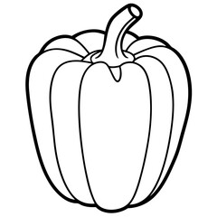 vector illustration of a bell pepper
