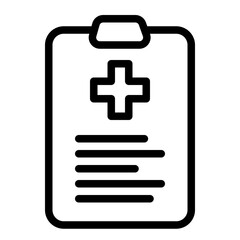 Fototapeta premium Medical Report Icon