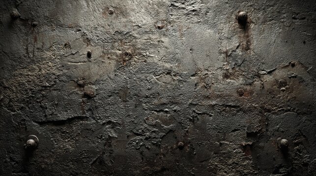 Dark badass backdrop texture with rough grunge details, distressed surface and bold abstract patterns creating an intense and edgy background suitable for modern design projects and creative artworks.