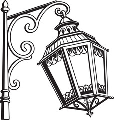 vintage street lamp