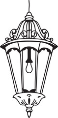 vector illustration of a lamp