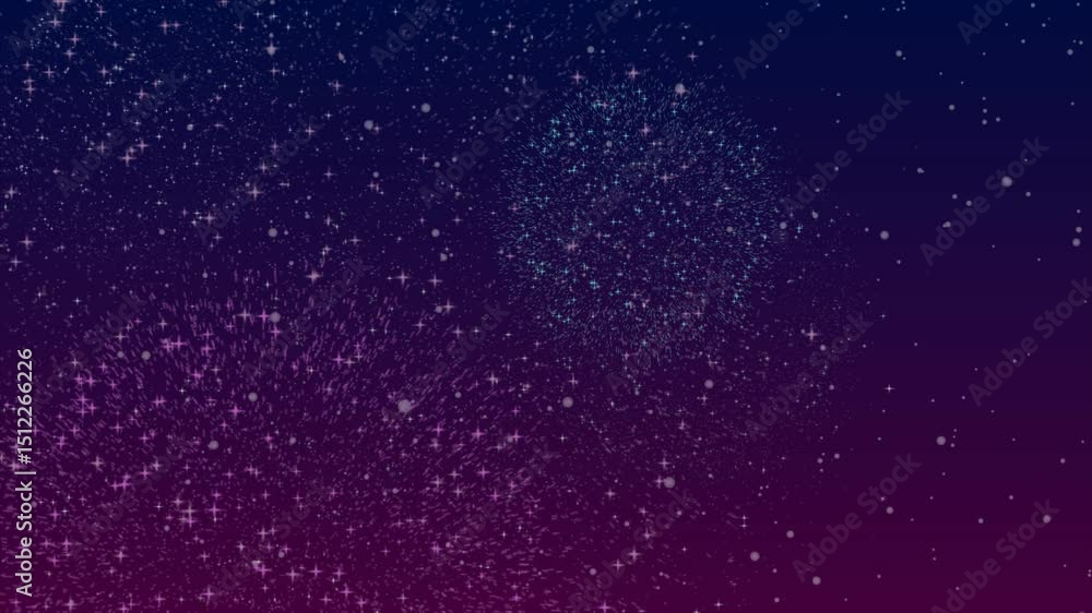Aufkleber fire crackers new year background with gradient and 10 seconds countdown