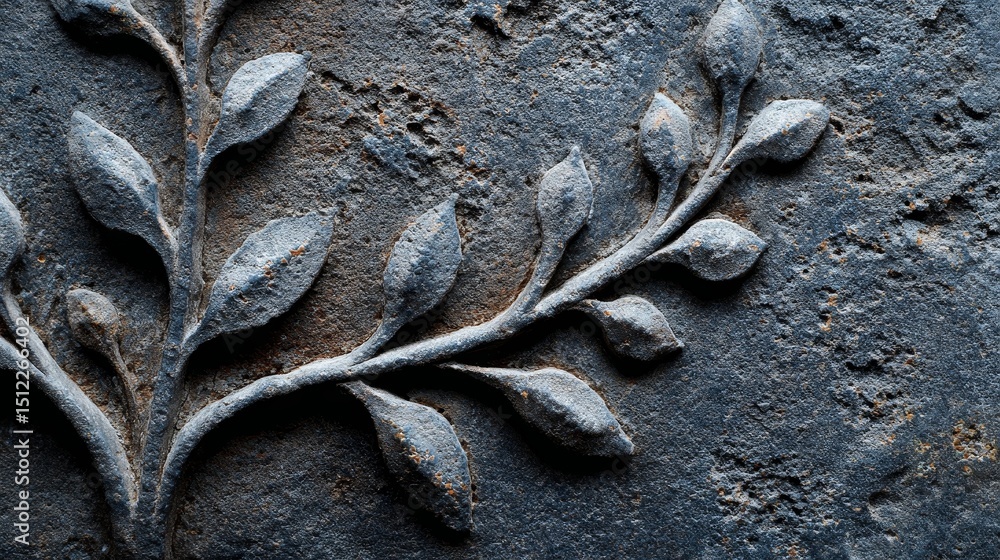 Poster close-up of flat cast iron texture with fine delicate grain and sparse pattern, showing detailed rou