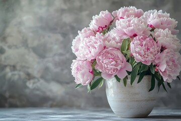 A peony in quiet bloom
