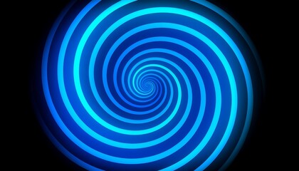 Obraz premium Hypnotic Blue Spiral Abstract Background Mesmerizing Swirling Design for Visual Effects