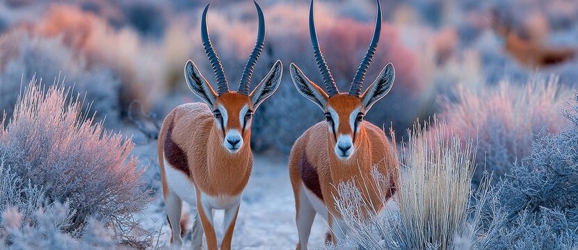 Male blackbucks are found in Tal Chhapar Sanctuary located in Rajasthan, India