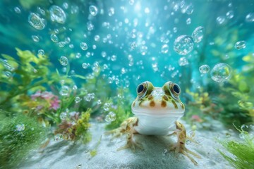 Telmatobius culeus, known commonly as the Titicaca water frog, is an entirely aquatic creature that is native only to the Lake Titicaca basin