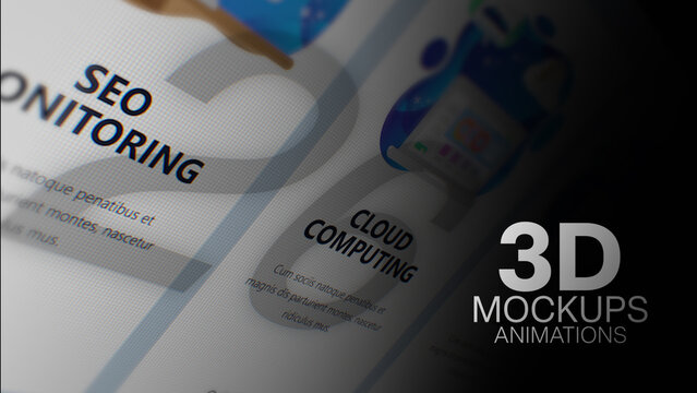 3D Mockup Camera Angle Animations (26) | Animated Screen Camera Close-Ups With Realistic Light and Depth (Drag & Drop)