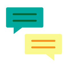 Chat Bubble Vector Flat Icon Design