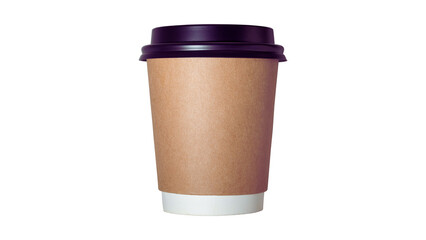 Cup of coffee isolated on white background