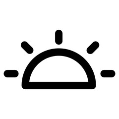 unset icon - minimalist outline style icon