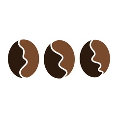 coffee bean vector logo template