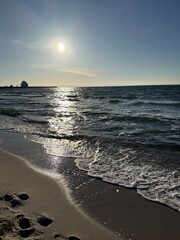 sunset on the beach