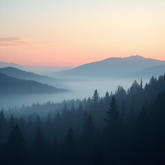 Obraz premium sunrise in the mountains