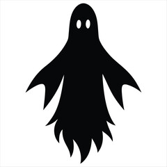 Spooky Ghost Silhouette for Halloween Holiday Season Decoration