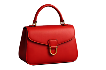 red bag isolated on white