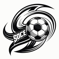 Soccer Ball Swirling Motion Dynamic Movement Energy