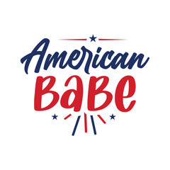 American Babe Patriotic Design