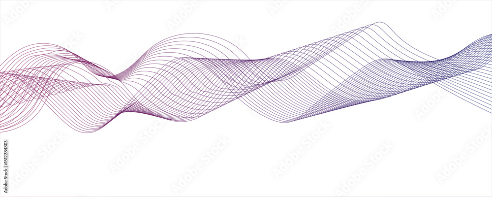 Poster abstract wavy grey stream element for design on transparent background isolated. white and light por