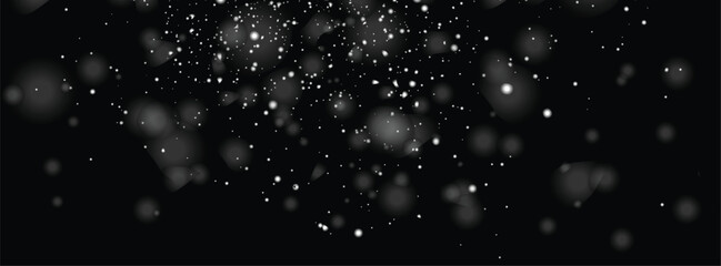Heavy snowflakes effect background design