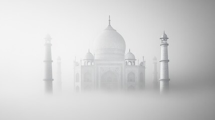 Misty Taj Mahal