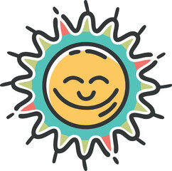 sun cartoon character