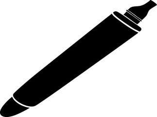 Cuticle Oil Pen Silhouette Vector Illustration 