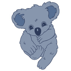 Koala Illustration Digital Drawing Koala Cute Art Characters 