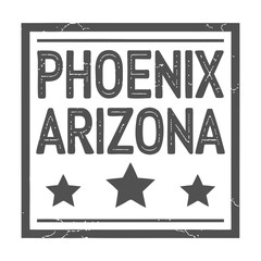 Phoenix Arizona Stars Stamp Vector