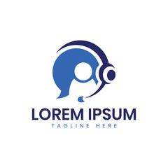 Customer support service logo design for start up business it farm online website