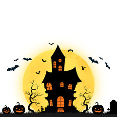 halloween background with pumpkin