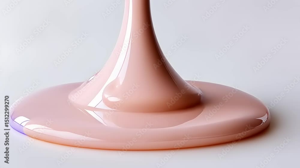 Poster abstract liquid sculptures: visualizing smooth surfaces and gradient color transitions